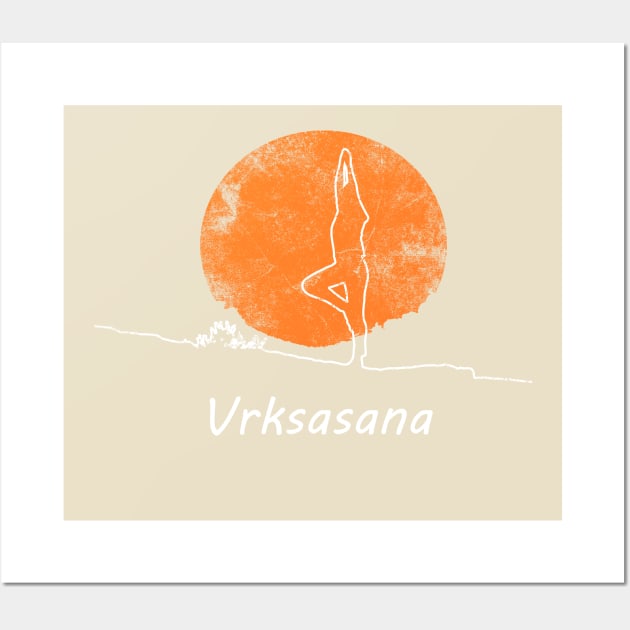 Vrksasana in the Sun. Wall Art by Mercado Bizarre